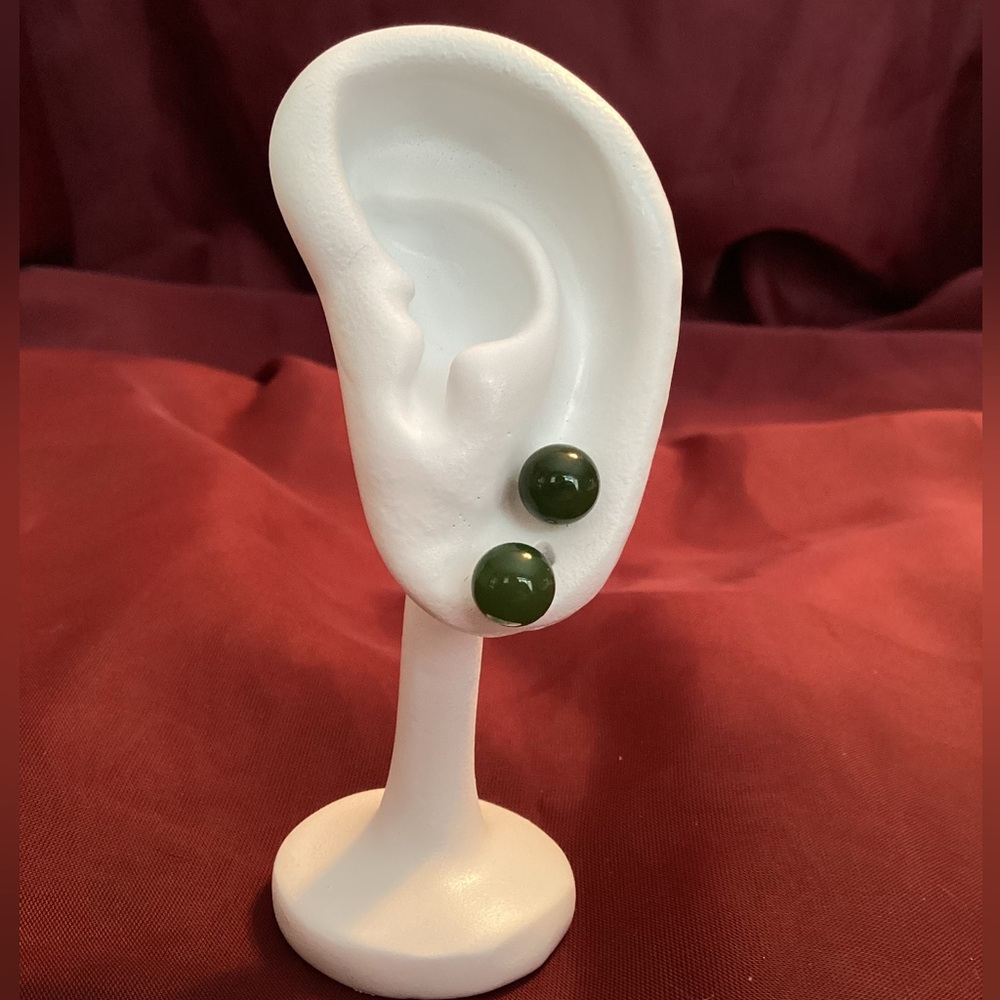Green Jade Colour Earrings